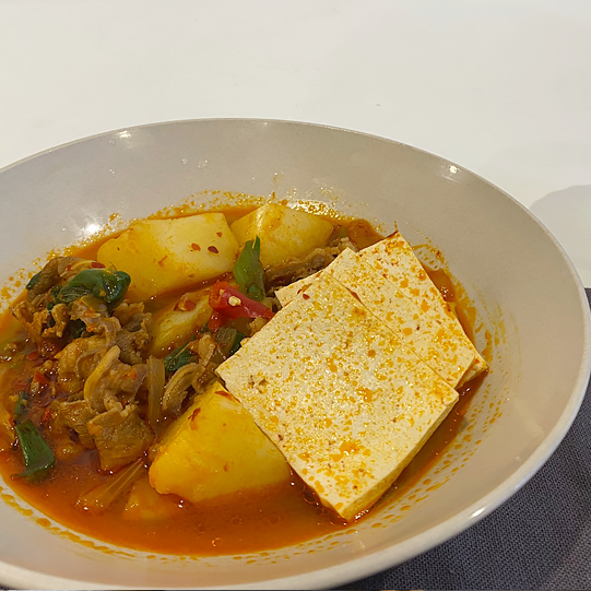 Spicy pork & potato jjigae recipe