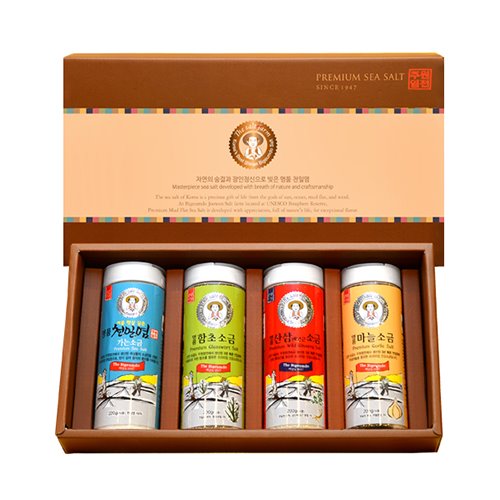 Premium Natural Sea Salt Gift Set 100% made in korea