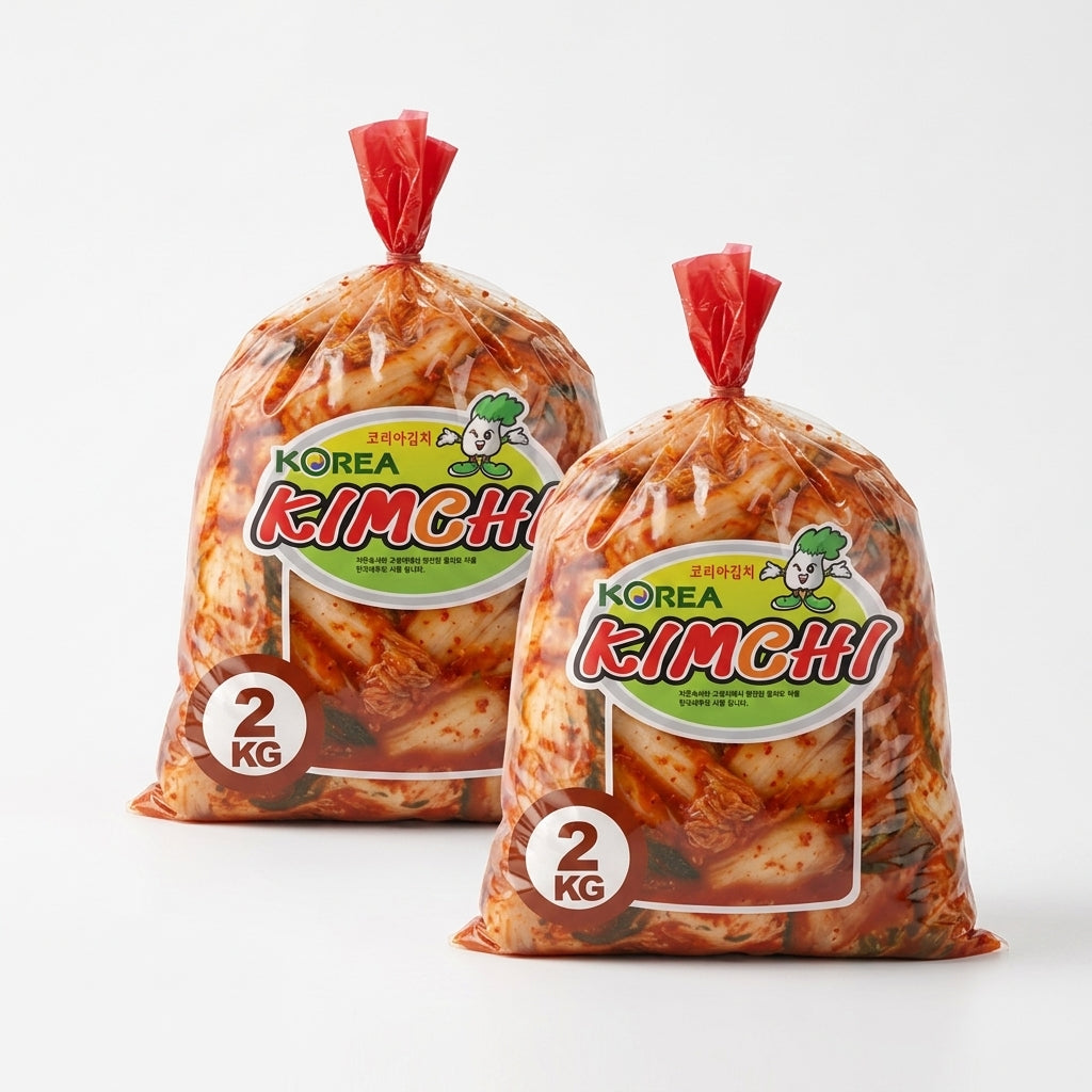 Korea Kimchi 2kg (2 Bags) Bundle