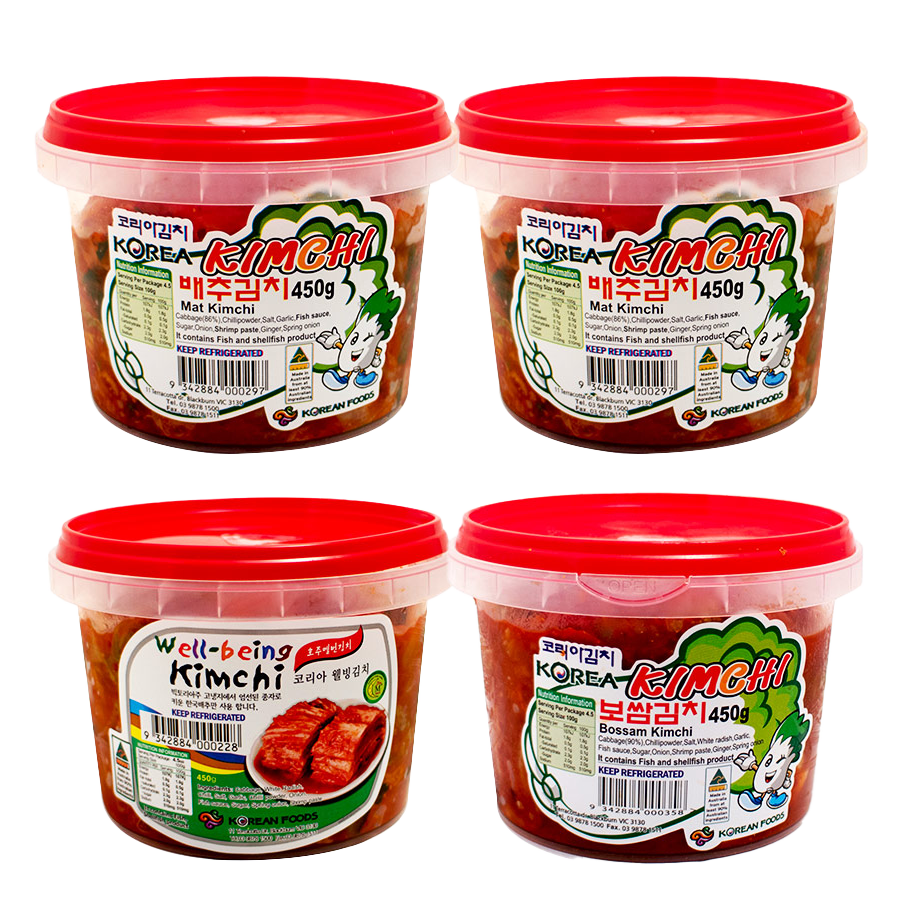 3-Type Kimchi 450g Set of 4