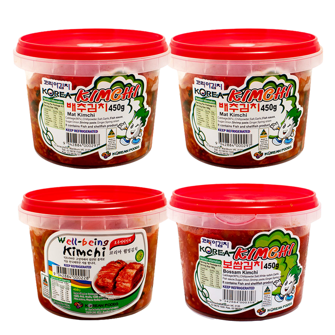 3-Type Kimchi 450g Set of 4