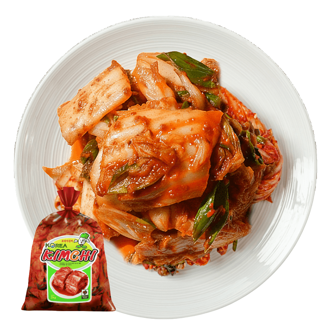 sliced kimchi