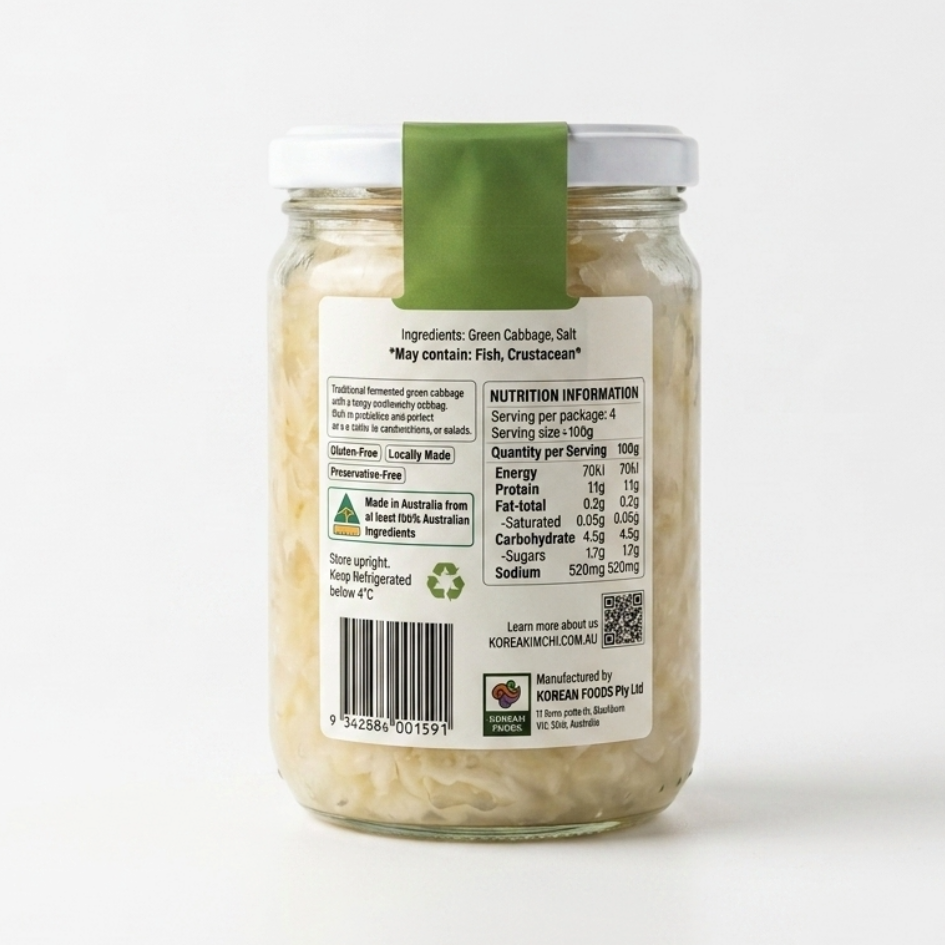 Green Sauerkraut 400g