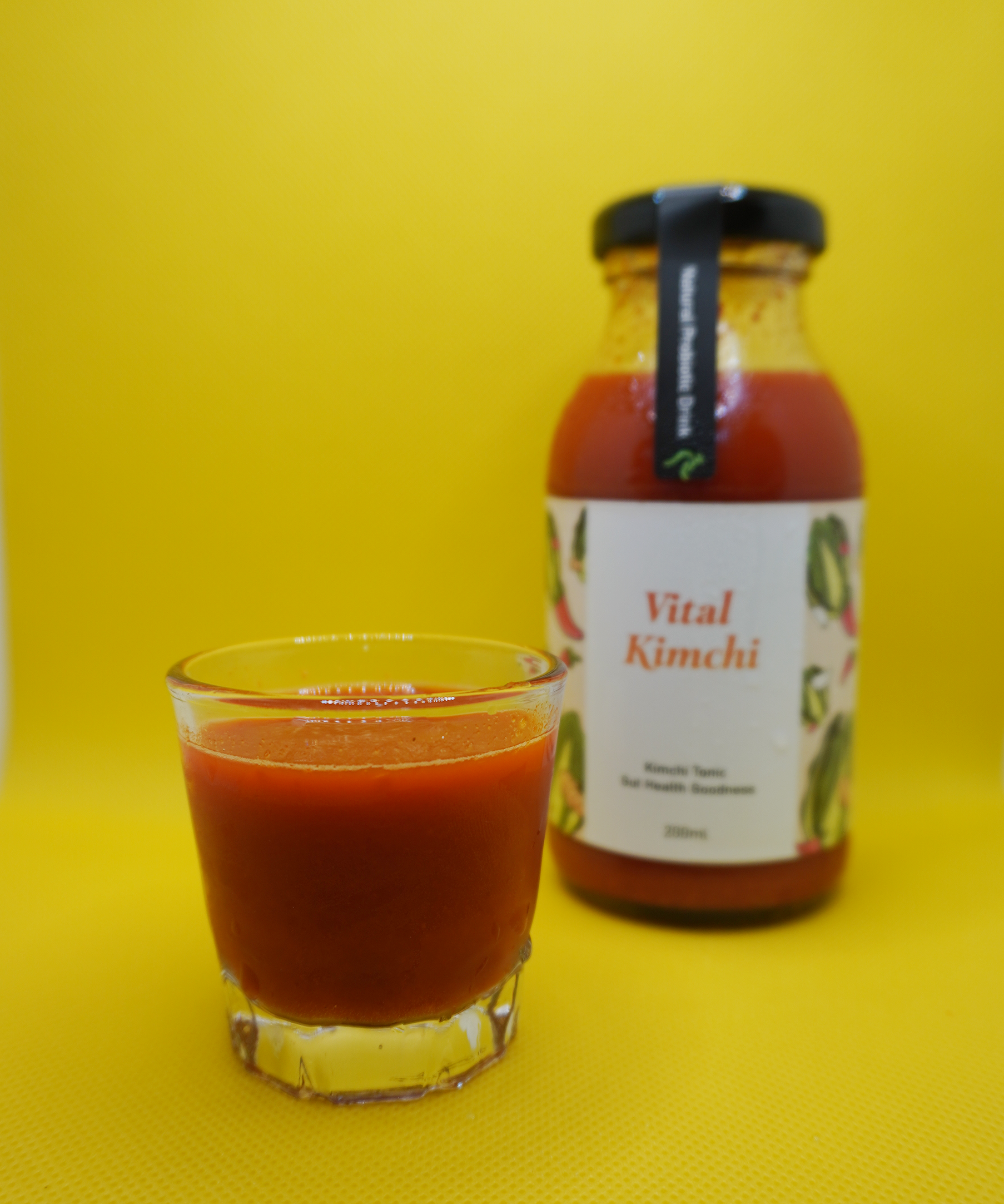 Probiotics drink with daily shot