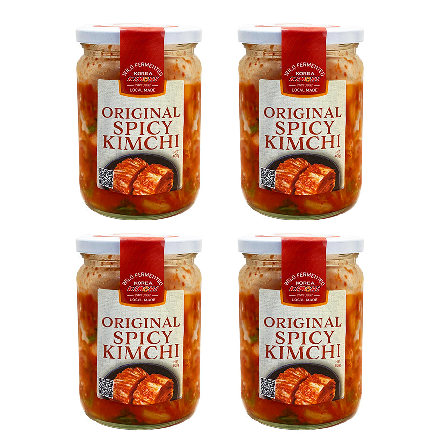 Original Spicy Kimchi 400g Jar x 4 : bundle pack