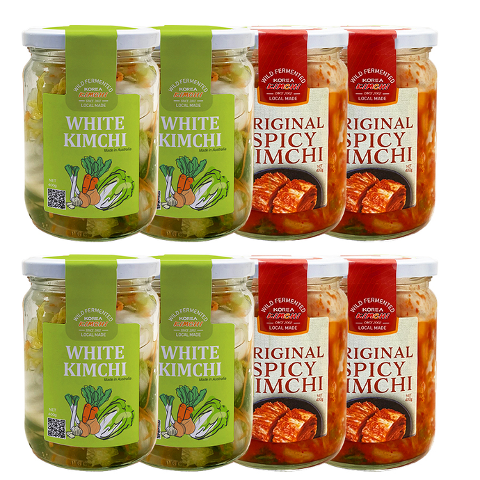 Mix bundles: Original Spicy Kimchi x 4, White kimchi x 4