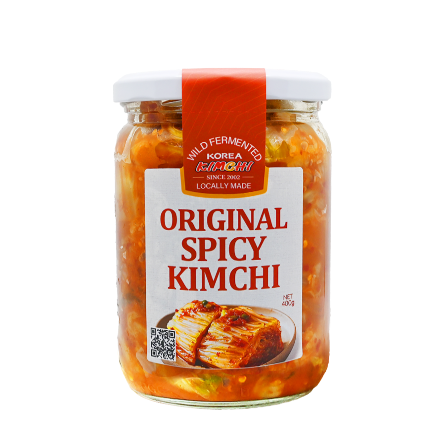 fermented kimchi in jar